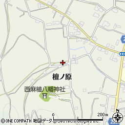 徳島県吉野川市鴨島町西麻植檀ノ原42周辺の地図