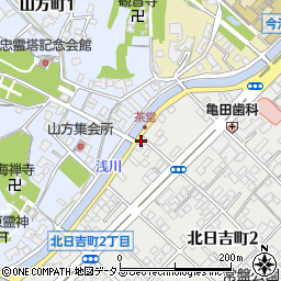 本宮石材有限会社　今治展示所周辺の地図