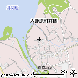 香川県観音寺市大野原町井関33周辺の地図