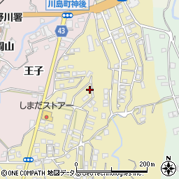 徳島県吉野川市川島町桑村318-43周辺の地図