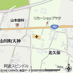 徳島県吉野川市川島町学北久保111周辺の地図