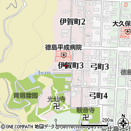 徳島県徳島市伊賀町3丁目周辺の地図