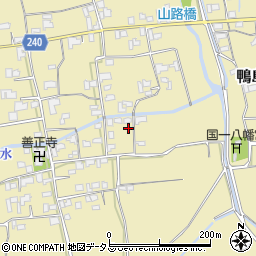 徳島県吉野川市鴨島町山路1289周辺の地図