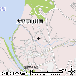 香川県観音寺市大野原町井関85周辺の地図