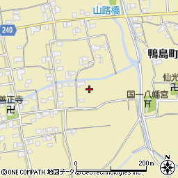 徳島県吉野川市鴨島町山路1245周辺の地図