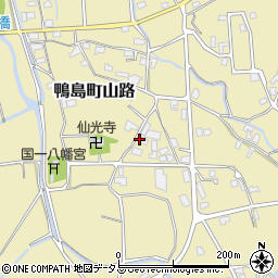 徳島県吉野川市鴨島町山路1522周辺の地図