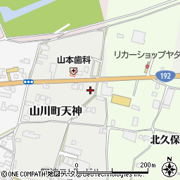 徳島県吉野川市山川町天神10-2周辺の地図