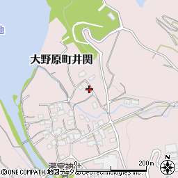 香川県観音寺市大野原町井関109周辺の地図