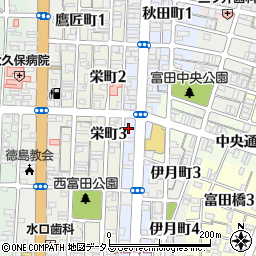 ミニッツパーク２４ｈ秋田町第２駐車場周辺の地図