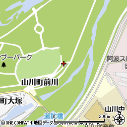 徳島県吉野川市山川町前川263周辺の地図