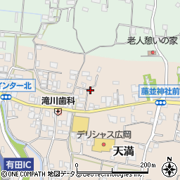 和歌山県有田郡有田川町天満744周辺の地図