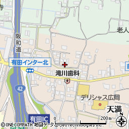 和歌山県有田郡有田川町天満757周辺の地図