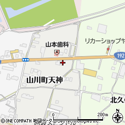 徳島県吉野川市山川町天神16周辺の地図