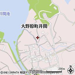 香川県観音寺市大野原町井関98周辺の地図