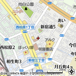 山口県周南市新宿通周辺の地図