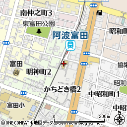 徳島市　富田保育所周辺の地図