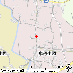 和歌山県有田郡有田川町東丹生図44周辺の地図