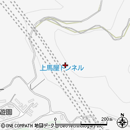 上馬屋トンネル周辺の地図