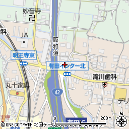 和歌山県有田郡有田川町天満56周辺の地図