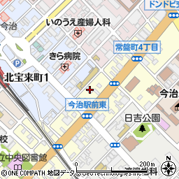 愛媛県今治市常盤町4丁目7-8周辺の地図