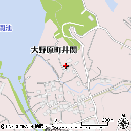香川県観音寺市大野原町井関101周辺の地図