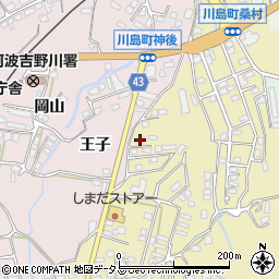 徳島県吉野川市川島町桑村316周辺の地図