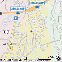 徳島県吉野川市川島町桑村301-11周辺の地図
