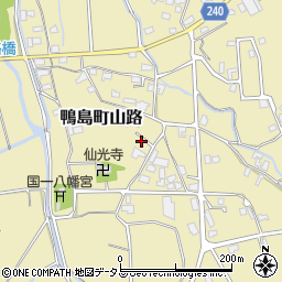 徳島県吉野川市鴨島町山路1531周辺の地図
