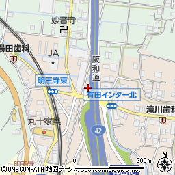 和歌山県有田郡有田川町天満52周辺の地図