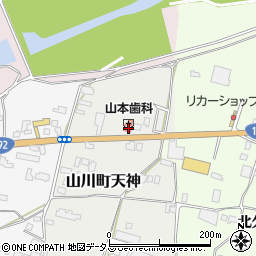 徳島県吉野川市山川町天神17-3周辺の地図