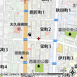 徳島県徳島市鷹匠町2丁目18周辺の地図