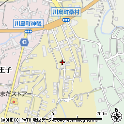 徳島県吉野川市川島町桑村186周辺の地図