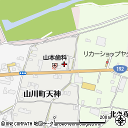 徳島県吉野川市山川町天神11周辺の地図