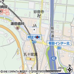 和歌山県有田郡有田川町天満47-1周辺の地図