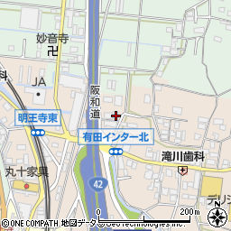 和歌山県有田郡有田川町天満60周辺の地図
