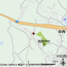 山口県防府市台道市西176周辺の地図