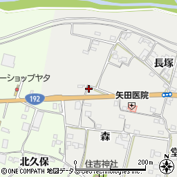 徳島県吉野川市川島町三ツ島森307周辺の地図