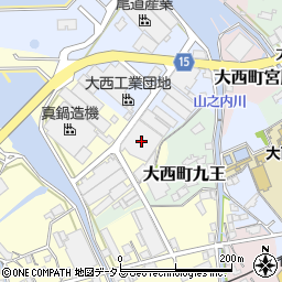 潮冷熱株式会社　大西事業所周辺の地図