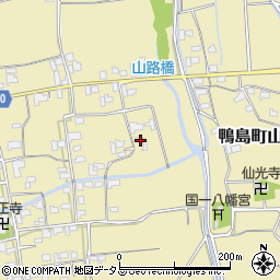徳島県吉野川市鴨島町山路1262周辺の地図
