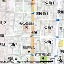 徳島県徳島市大道周辺の地図