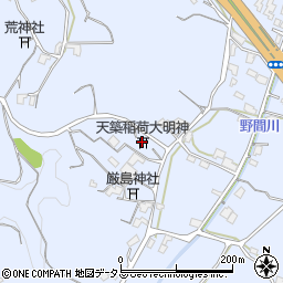 天築稲荷大明神周辺の地図