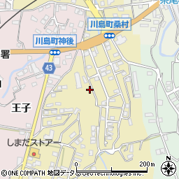徳島県吉野川市川島町桑村301周辺の地図