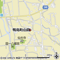 徳島県吉野川市鴨島町山路1544周辺の地図