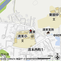 下関市立　清末幼稚園周辺の地図