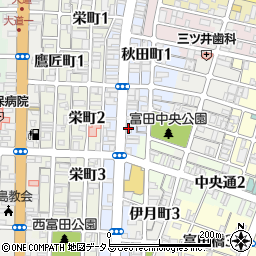ミニッツパーク２４ｈ秋田町第７駐車場周辺の地図