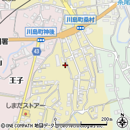 徳島県吉野川市川島町桑村272周辺の地図