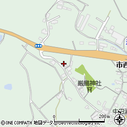 山口県防府市台道市西51周辺の地図