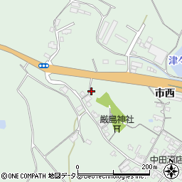 山口県防府市台道市西10429周辺の地図