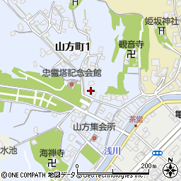 曽我部園周辺の地図