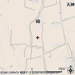 徳島県美馬市美馬町岡周辺の地図
